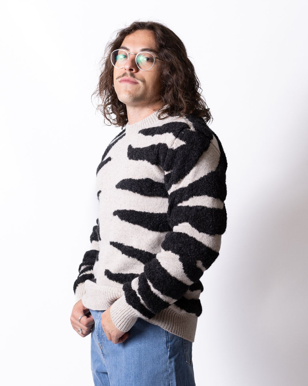 Maglia Moschino girocollo "Zebra" uomo