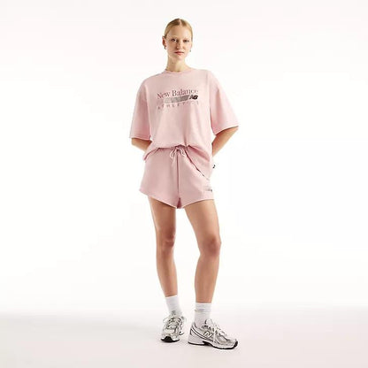 T-shirt New Balance con logo ricamato