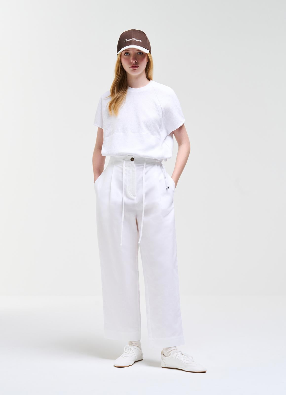 T-Shirt Colmar in tessuto jacquard donna