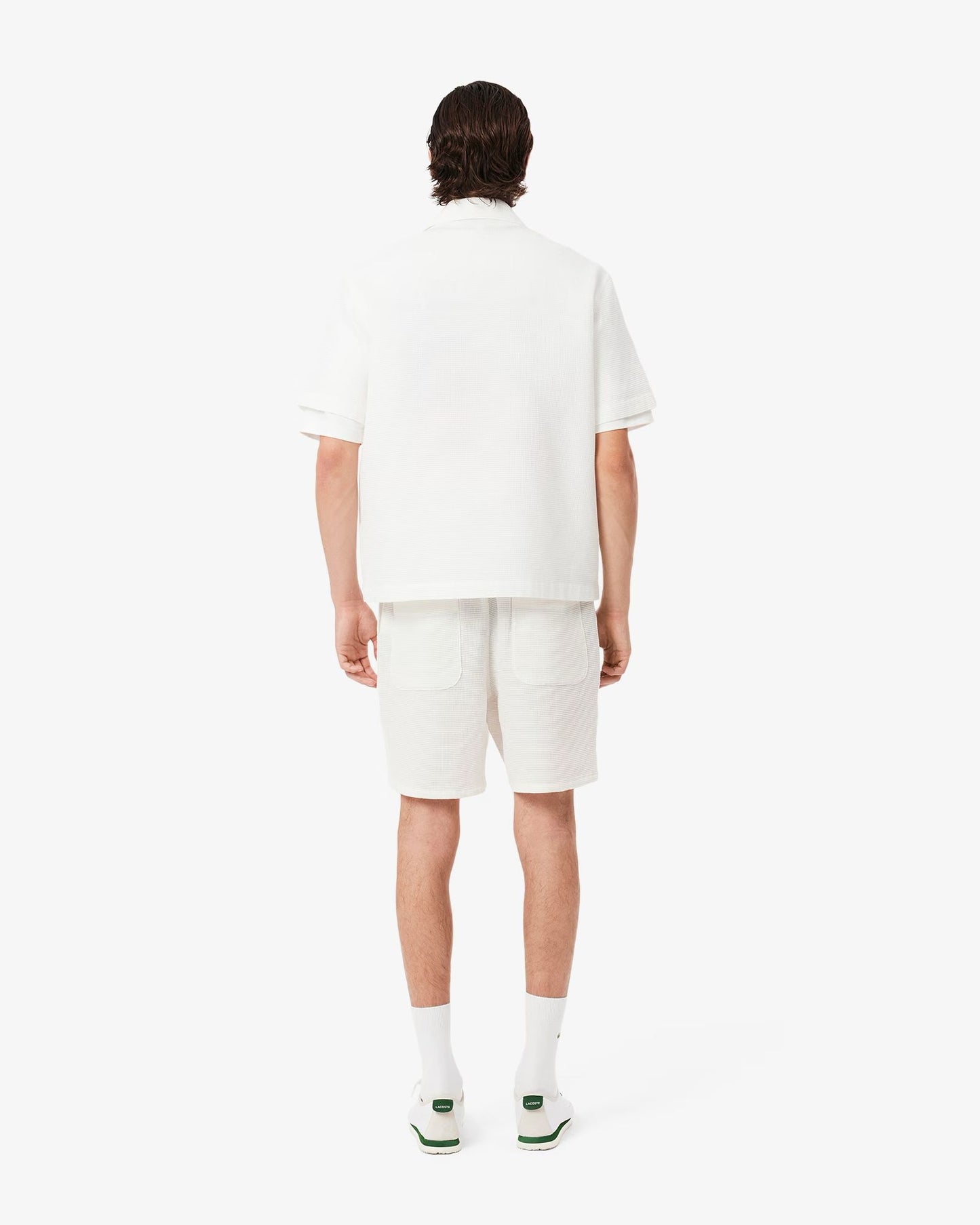 Shorts Lacoste testurizzato a nido d'ape con logo