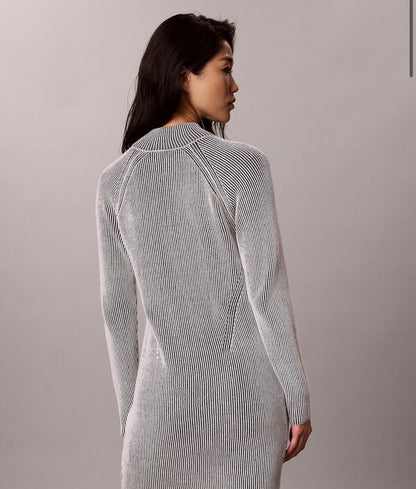 Abito Calvin Klein Jeans con logo e costine a contrasto