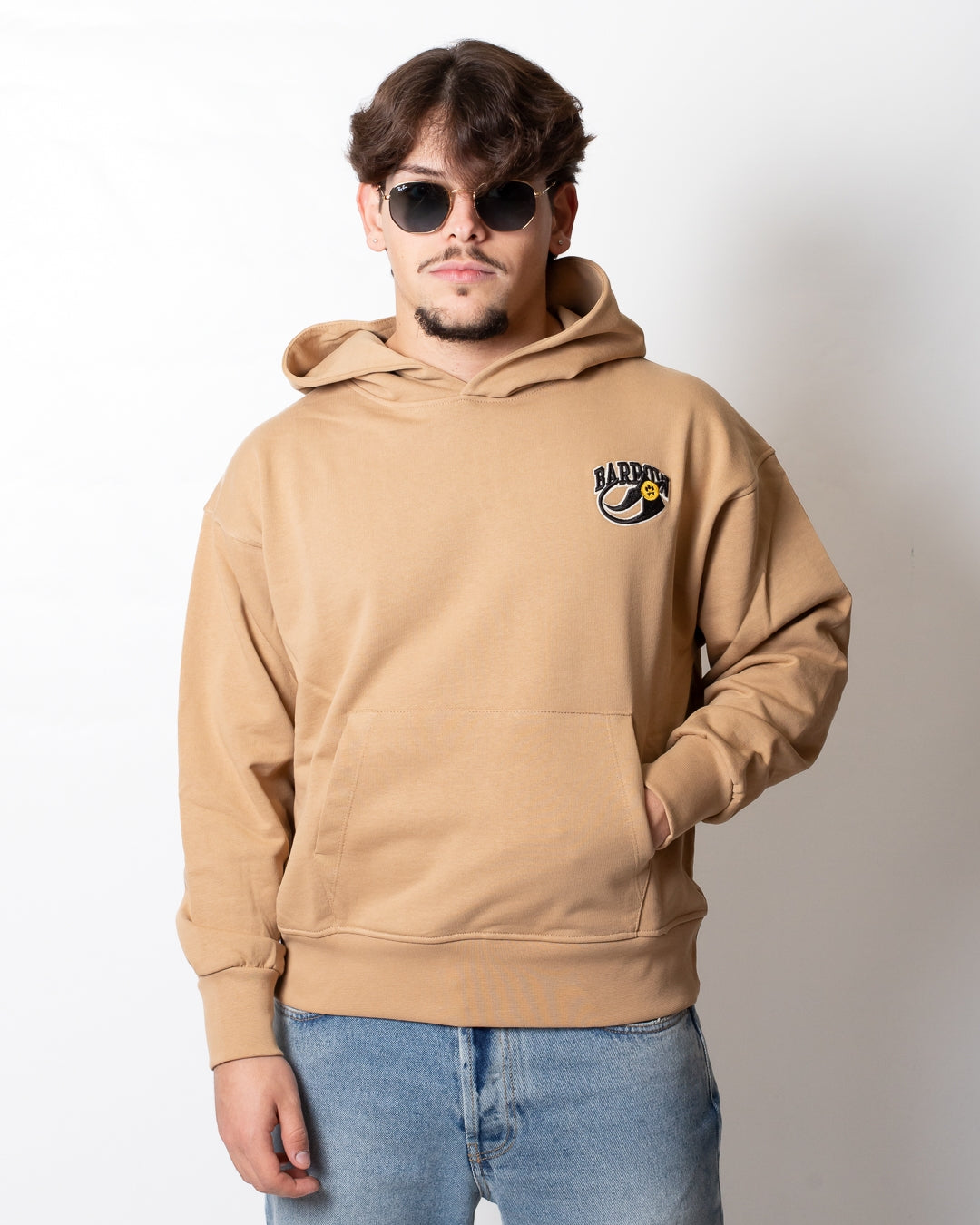Felpa Barrow "Teddy Baseball" con cappuccio