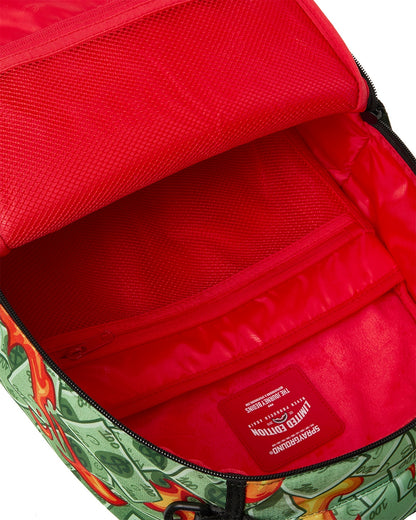 Zaino Sprayground verde DIABLO BEAR IN BUSHES DLXSR BACKPACK A.I. 