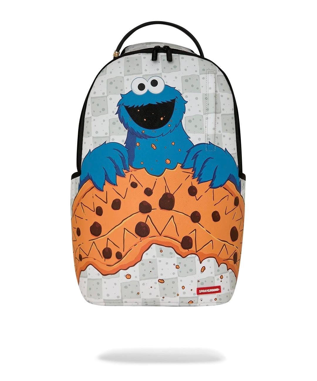 Zaino Sprayground bianco SESAME STREET COOKIE MONSTER SHARK BACKPACK
