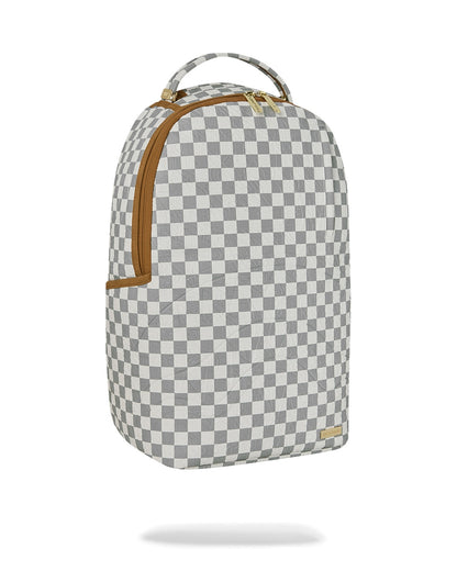Zaino Sprayground bianco GRAFF EMBOSSED CREAM CHECK DLXSV BACKPACK