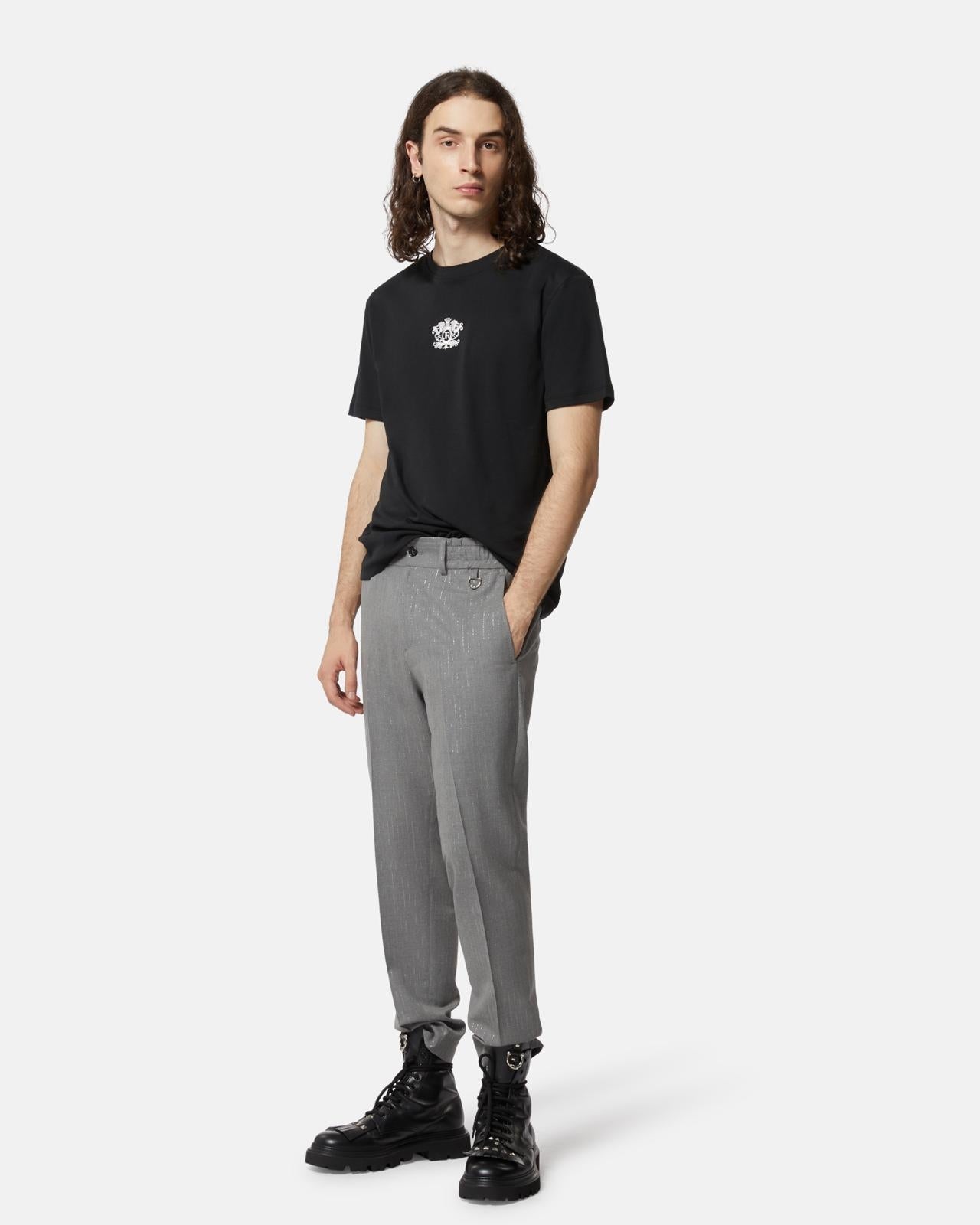 T-Shirt John Richmond con ricamo a contrasto uomo