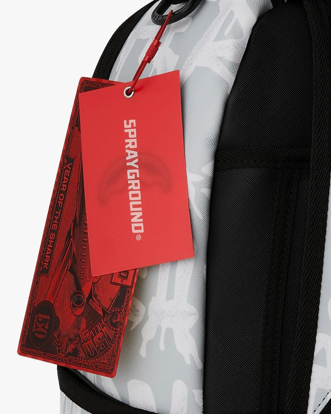 Zaino Sprayground bianco "MONEY BEAR GRAFFITI FLOAT BACKPACK"