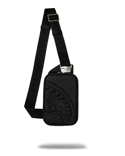 Tracolla Sprayground nero rigida Printed zipper hard-shell sling