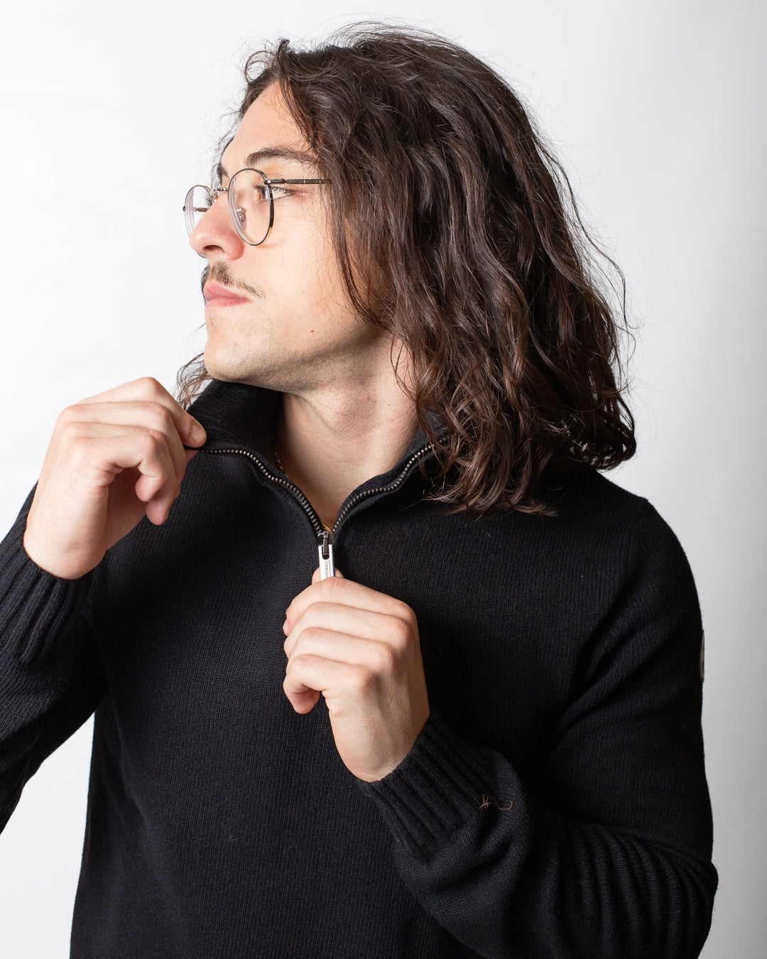 Maglia Colmar mezza zip in misto lana uomo