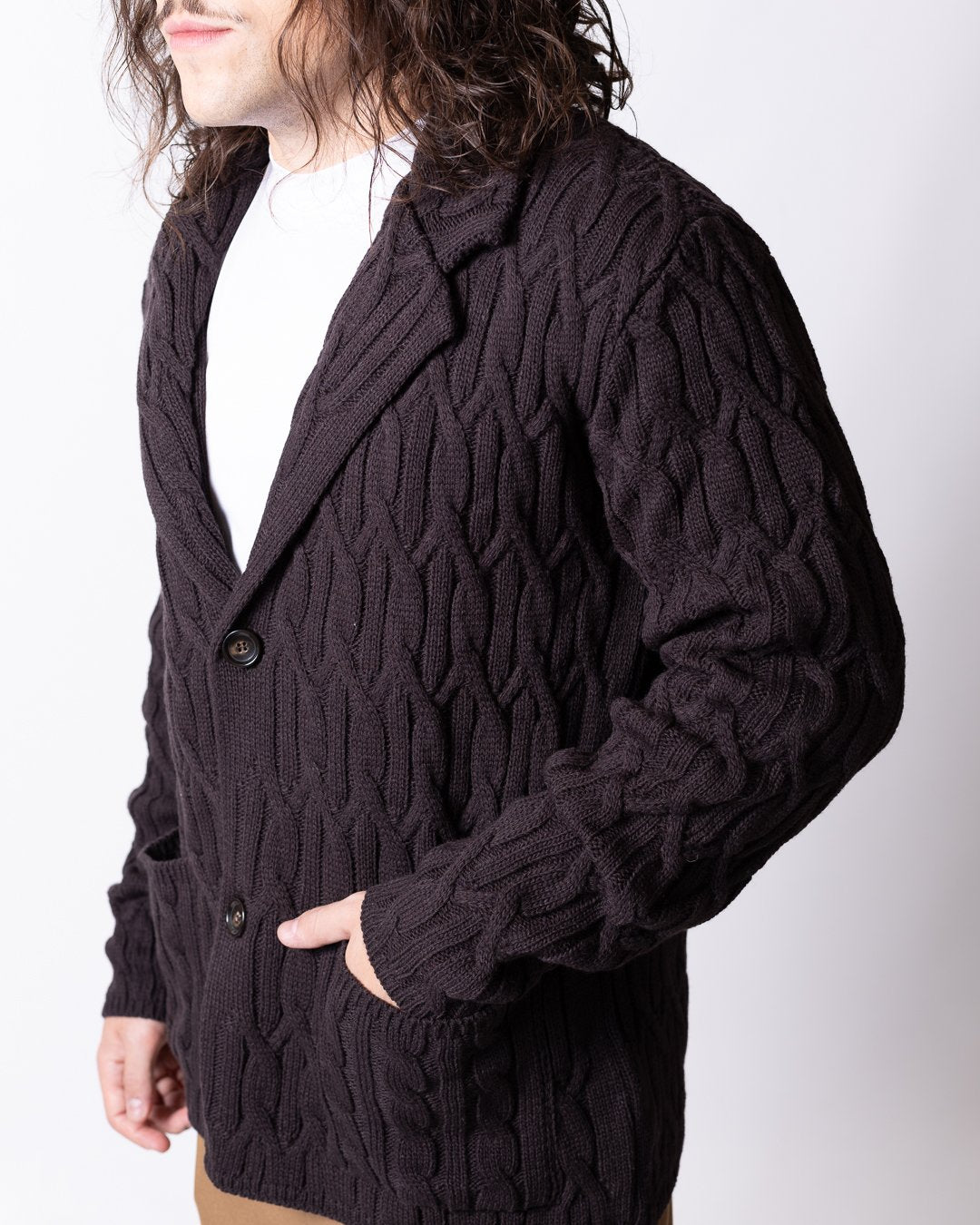 Cardigan Daniele Alessandrini in lana uomo