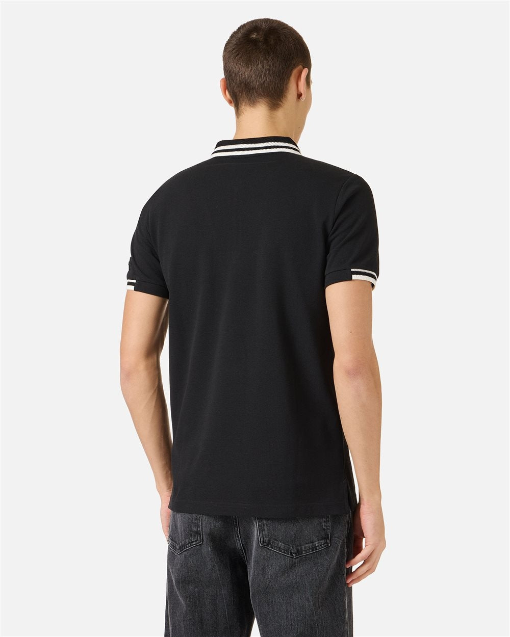 Polo Iceberg mezza zip con colletto a contrasto