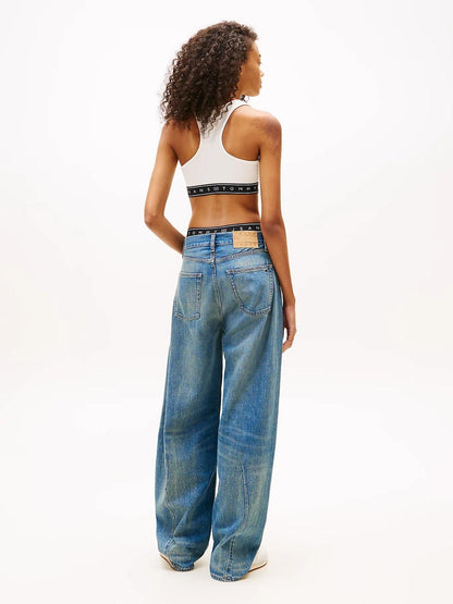 Top Tommy Jeans tape bra donna