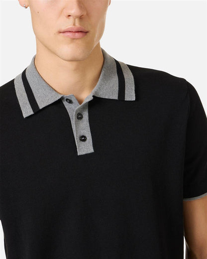 Polo Iceberg in maglia di cotone con colletto a contrasto