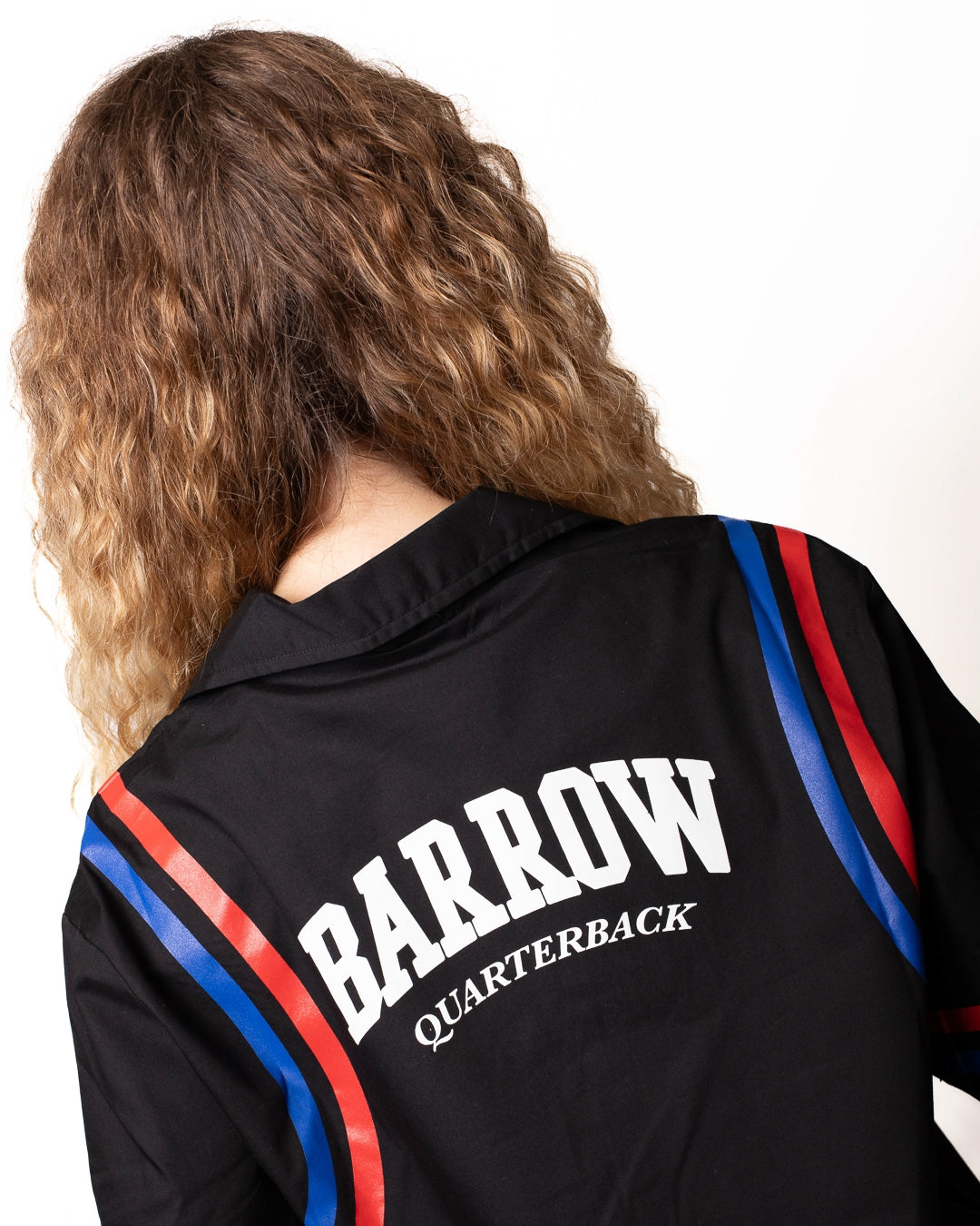 Camicia Barrow in popeline con stampe e logo