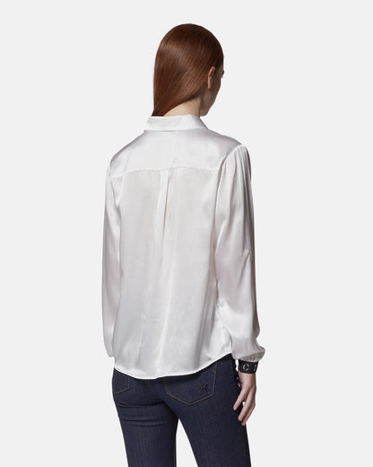 Camicia Richmond X in seta con fasce logate donna