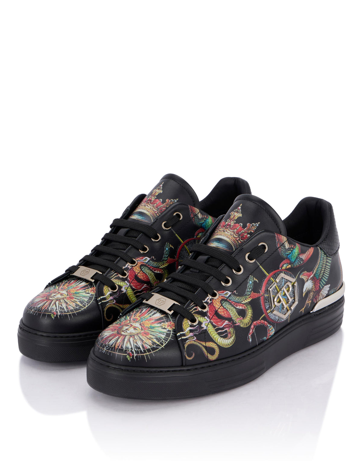 Sneakers Philipp Plein printed low-top stampata allover uomo