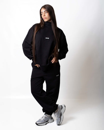 Felpa MSGM a collo alto con logo minimal
