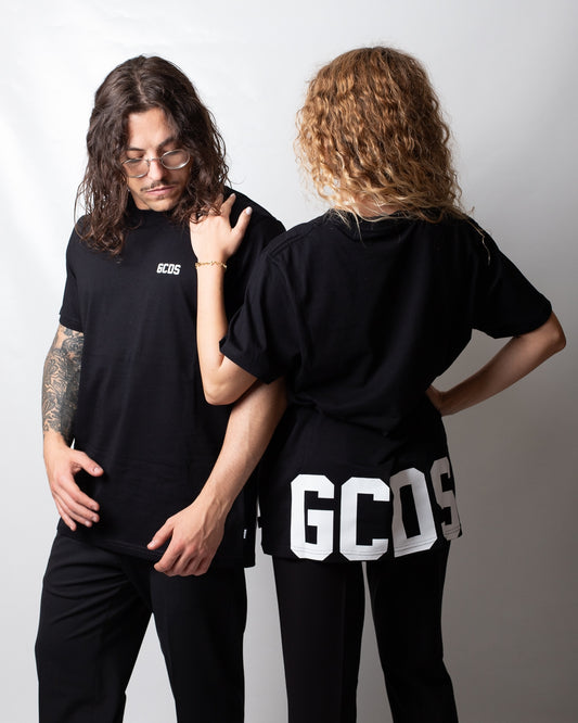 T-Shirt GCDS con logo sul fronte e sul retro