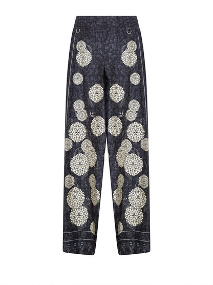 Pantalone John Richmond stampato in seta uomo