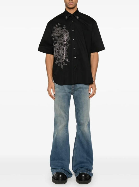 Camicia John Richmond con applicazione sul davanti