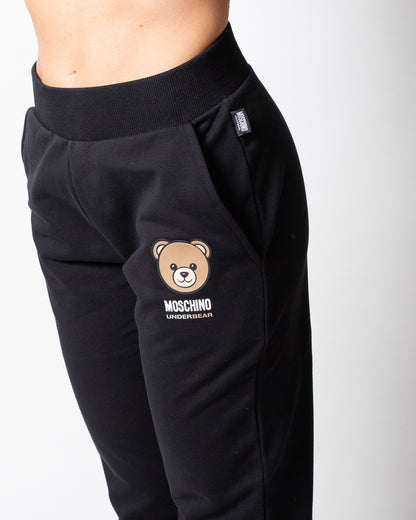 Pantalone Moschino Underwear in felpa con logo Teddy donna