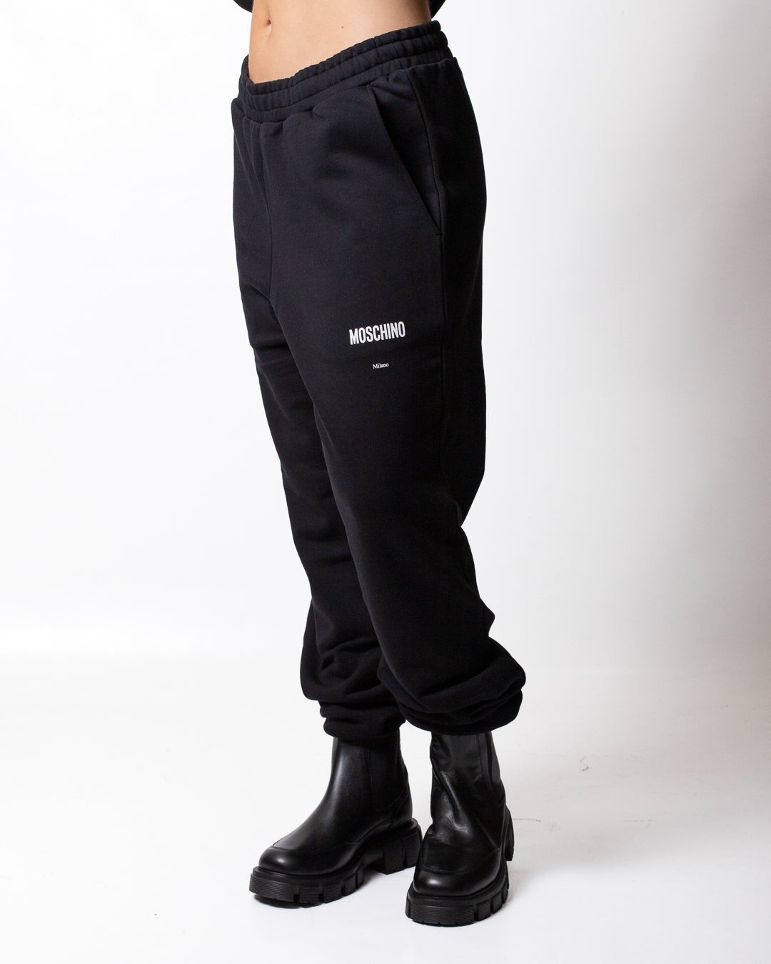 Pantalone Moschino in felpa con logo basic