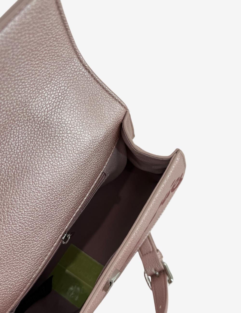 Borsa Disclaimer con manico intrecciato e slogan stampato donna