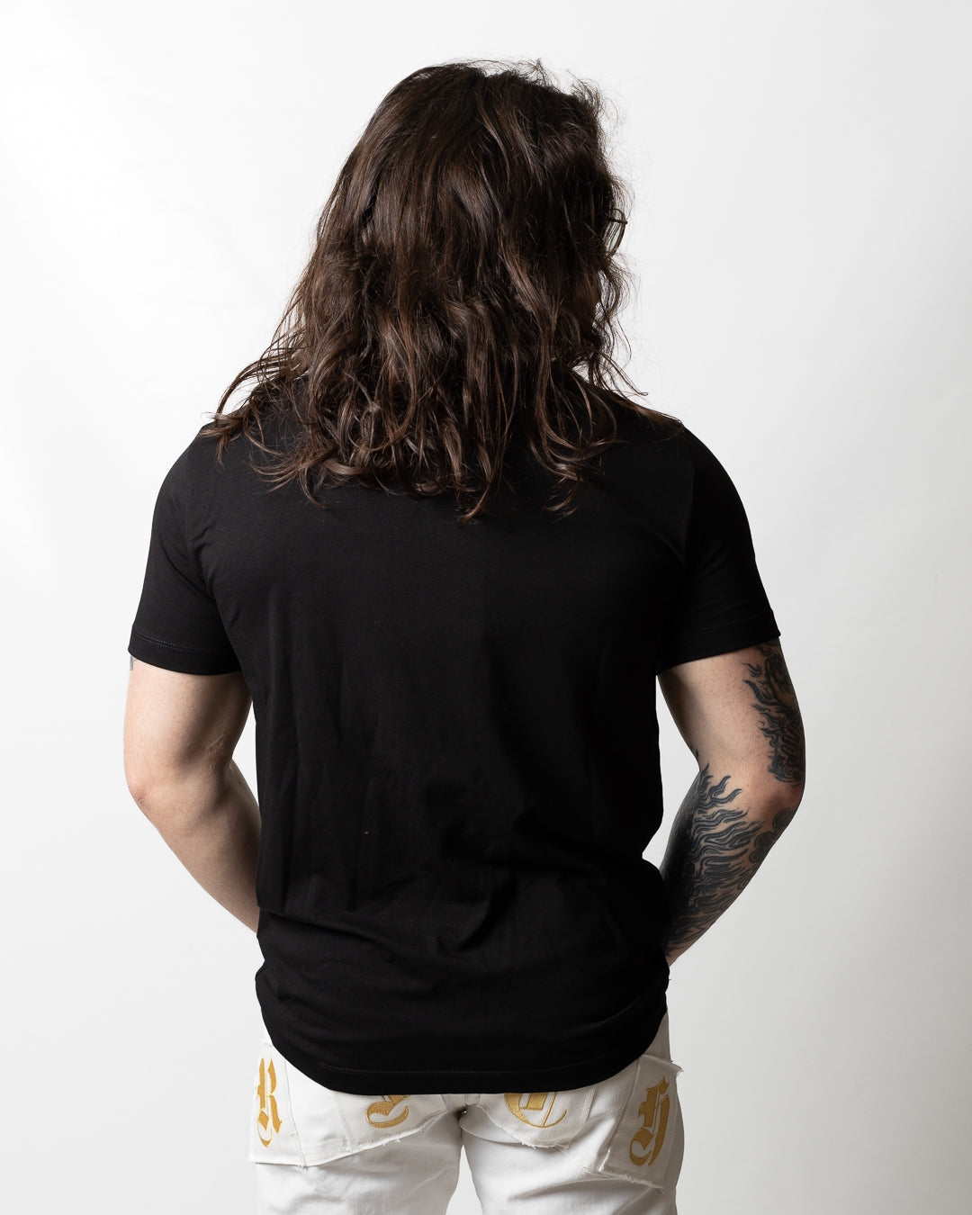 T-Shirt John Richmond con logo strass uomo