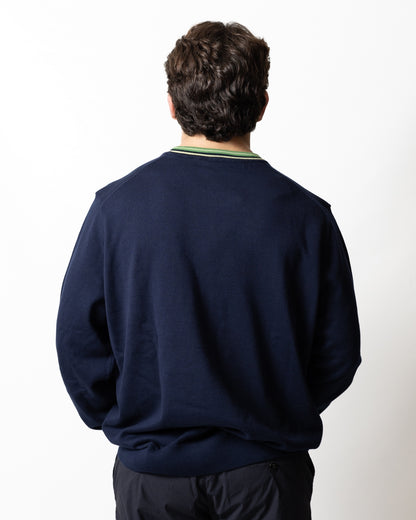 Maglia Lacoste girocollo con strisce a contrasto uomo