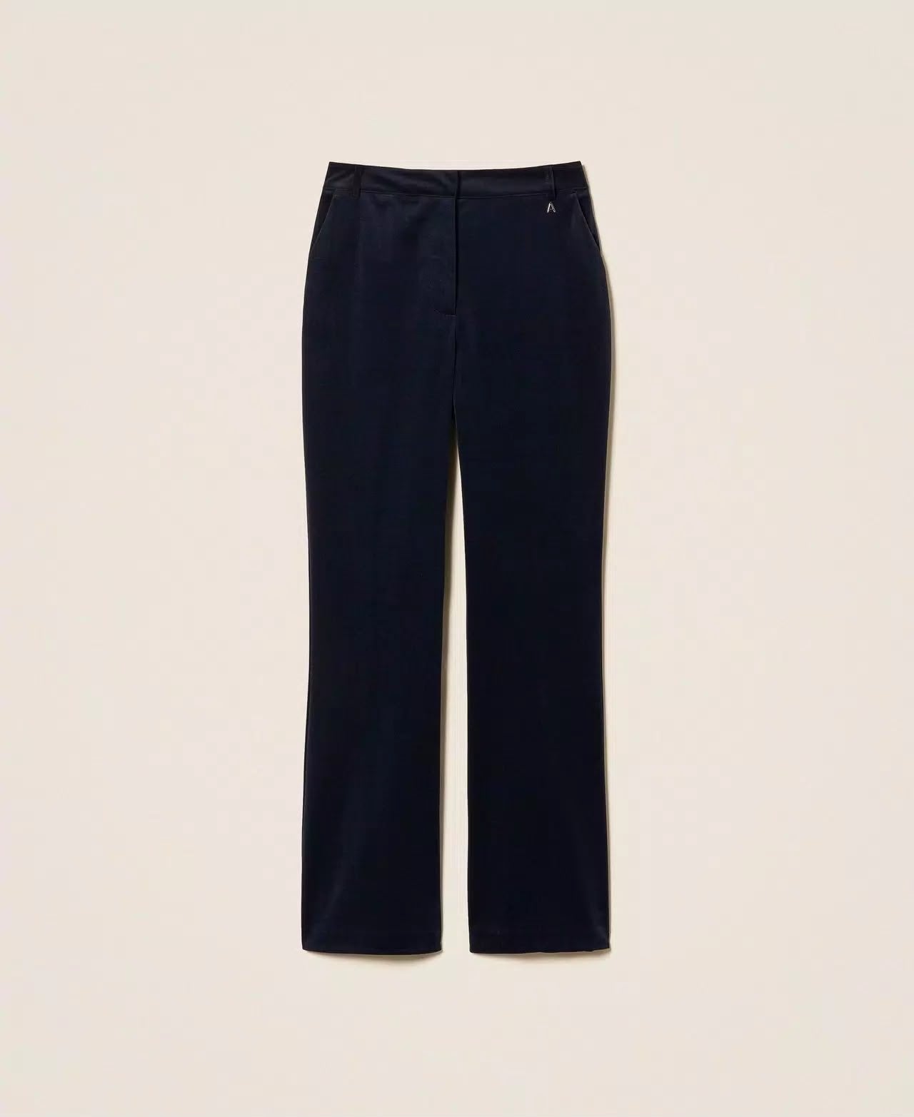 Pantalone Twinset Actitude flare in velluto donna