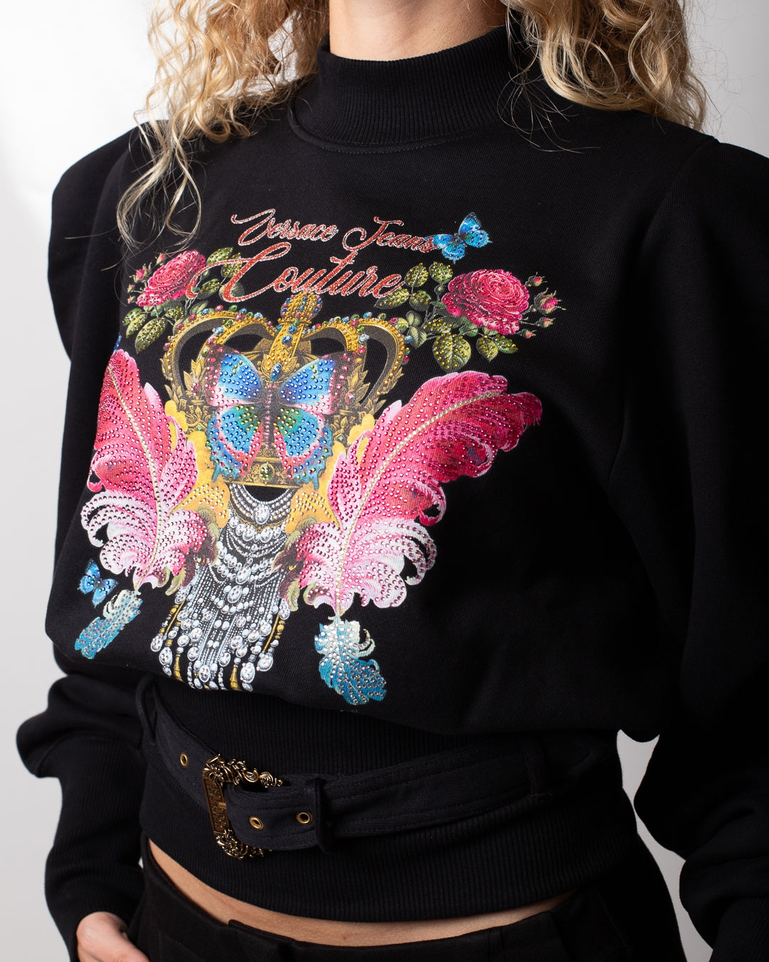 Felpa Versace Jeans Couture "Butterfly Curiosit" donna