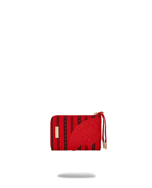 Portafoglio Sprayground rosso reverse sip 2.0  zip-out wallet