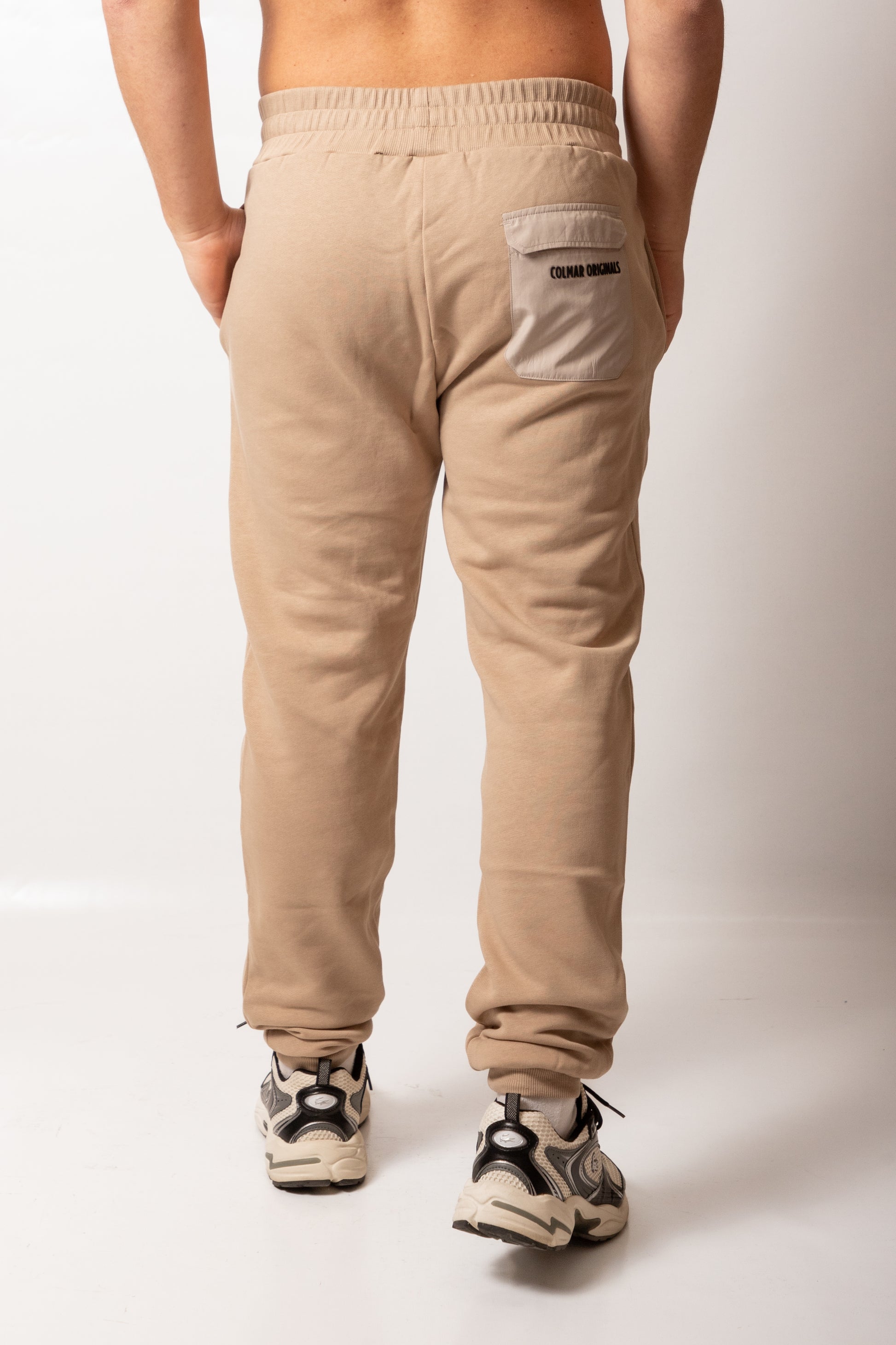Pantalone Colmar in felpa con tasca in nylon uomo