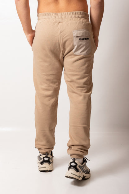 Pantalone Colmar in felpa con tasca in nylon uomo