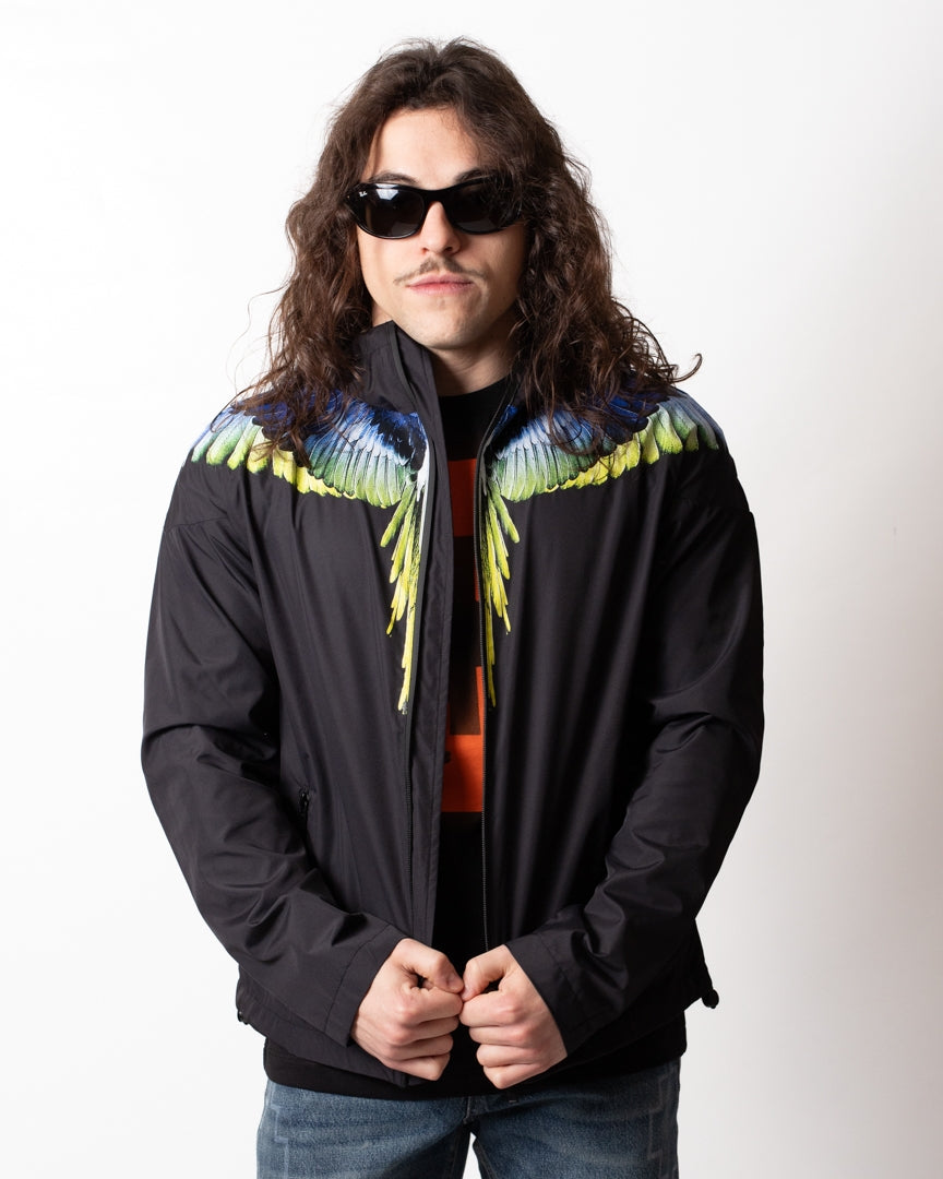 Giubbotto Marcelo Burlon in nylon "Iconic Wings" uomo