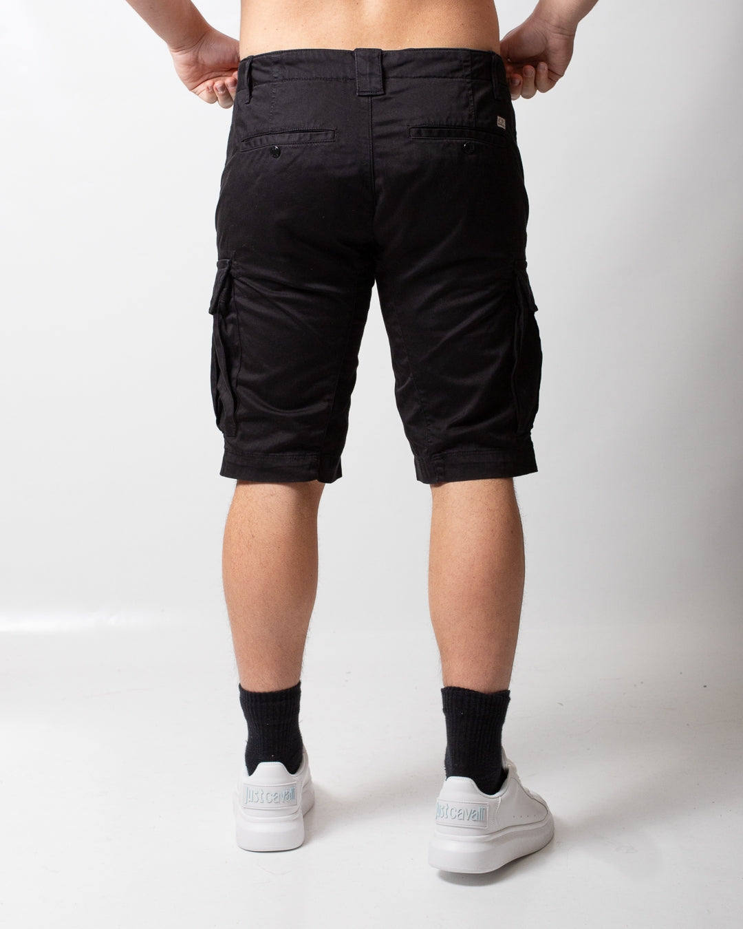 Bermuda C.P. Company cargo in satin stretch uomo