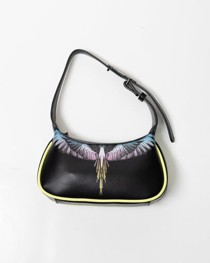 Tracolla Marcelo Burlon in ecopelle "Icon Wings Blue"