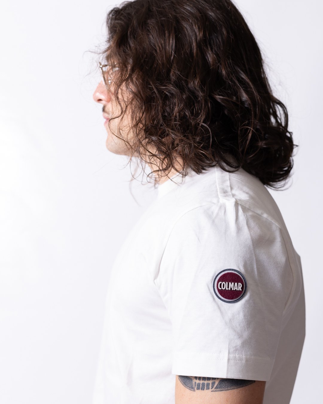 T-shirt Colmar con logo in rilievo 
