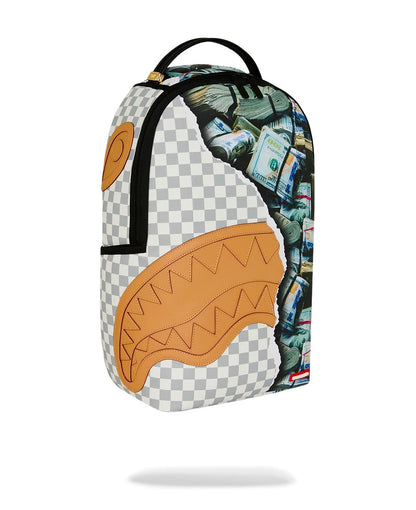 Zaino Sprayground bianco CREAM CHECK FULL OF CASH BACKPACK 