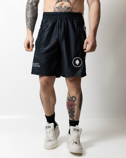 Bermuda Marcelo Burlon in nylon "Soccer County" uomo