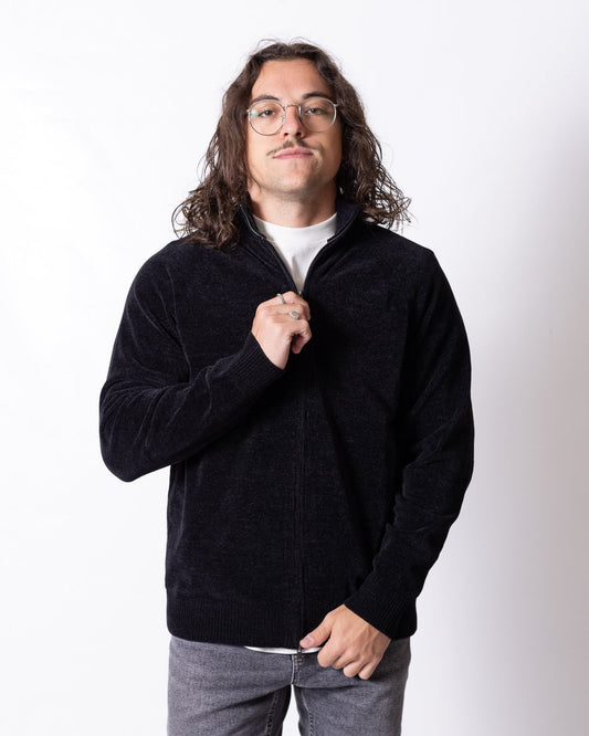 Cardigan Daniele Alessandrini in ciniglia full zip