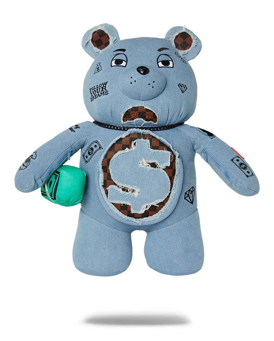 Zaino Sprayground orsetto denim shark moneybear teddy bear shark backpack