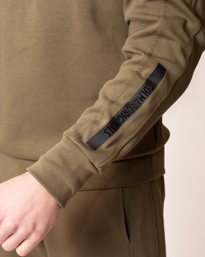 Felpa Colmar girocollo con logo tape uomo