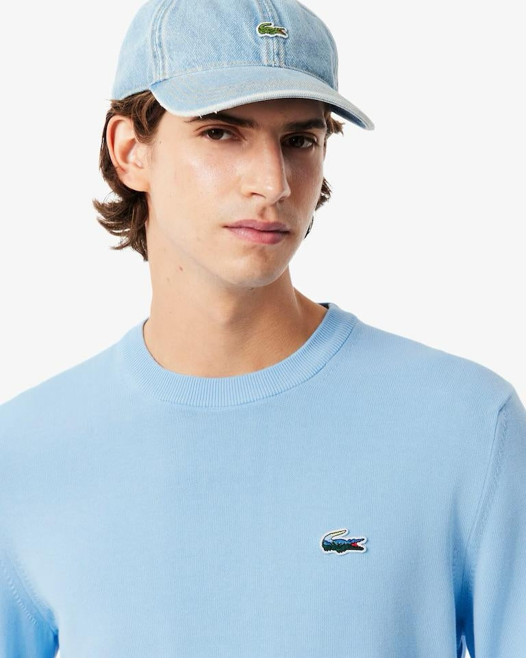 Maglia Lacoste girocollo con logo multicolor uomo