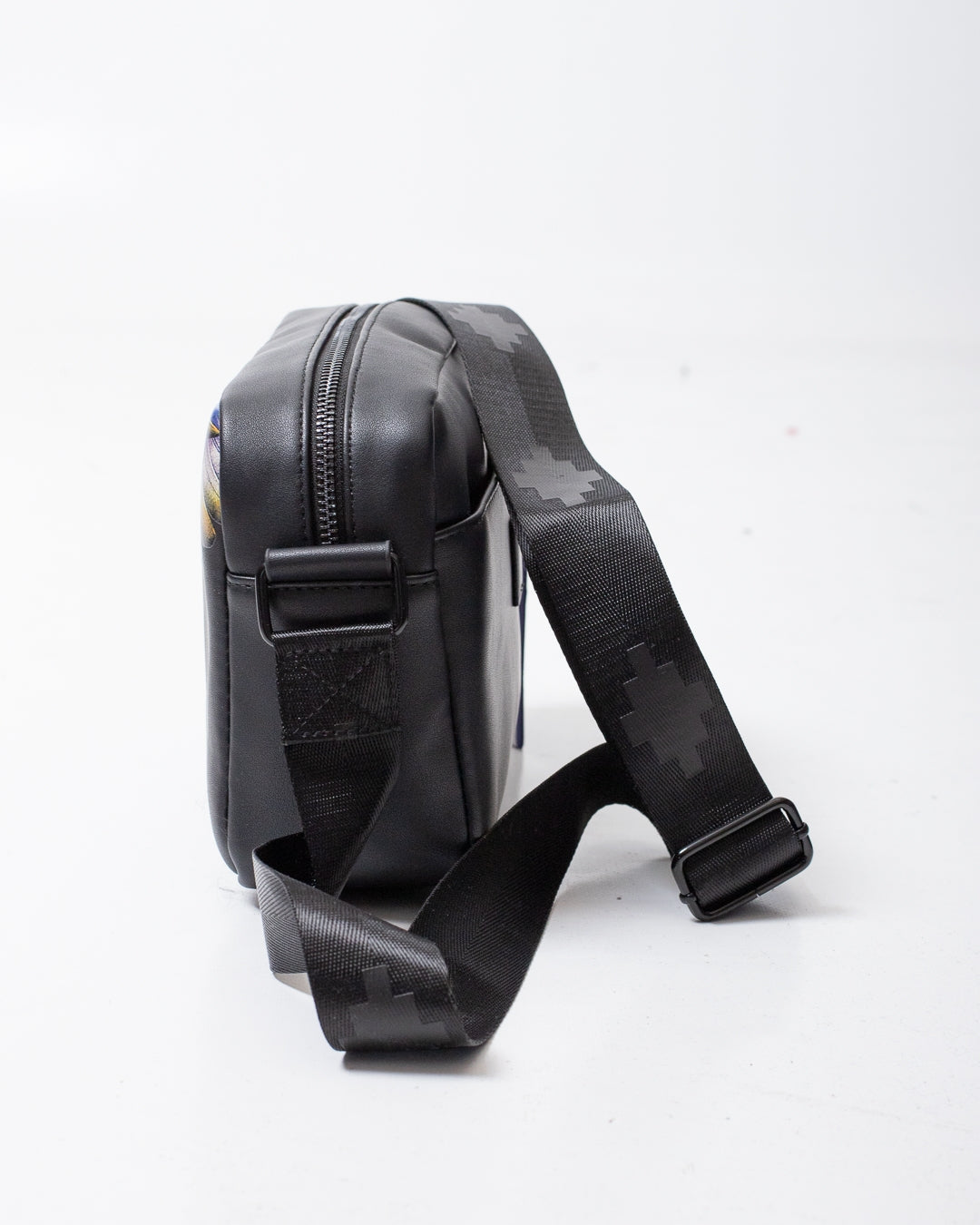 Borsa Marcelo Burlon in ecopelle con tracolla e logo wings colorfull