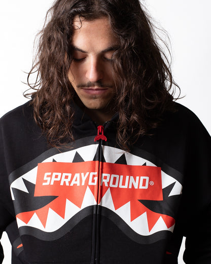 Felpa Sprayground fullzip con cappuccio "Smash Logo"