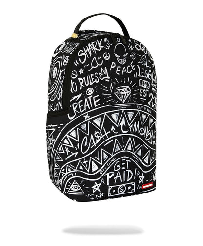 Zaino Sprayground nero CRAZY THOUGHTS BACKPACK 