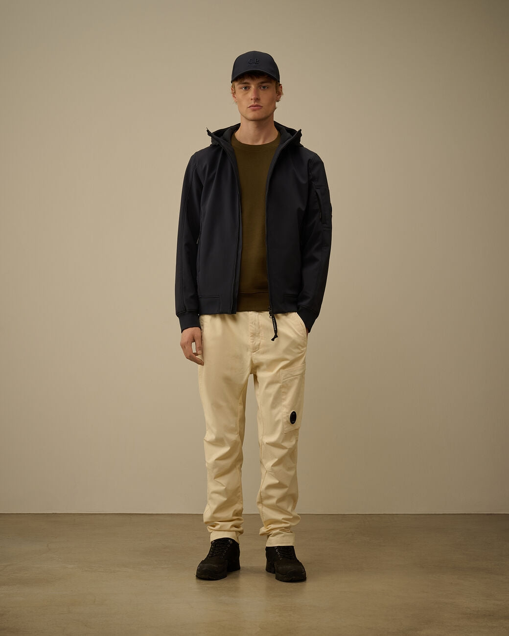 Felpa C.P. Company girocollo "Diagonal Raised" uomo