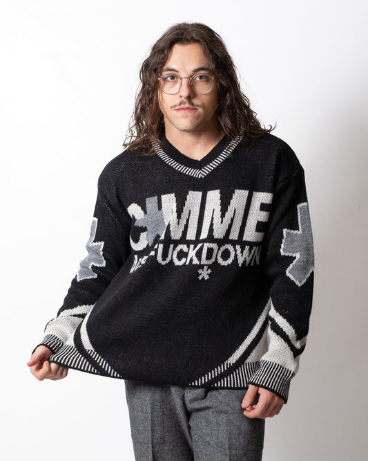 Maglia Comme des Fuckdown con logo jacquard uomo