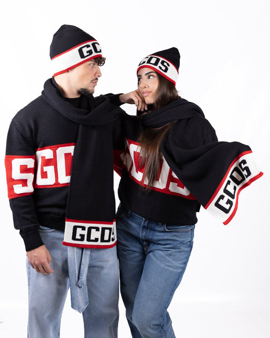 Sciarpa GCDS in misto lana "Band Logo"